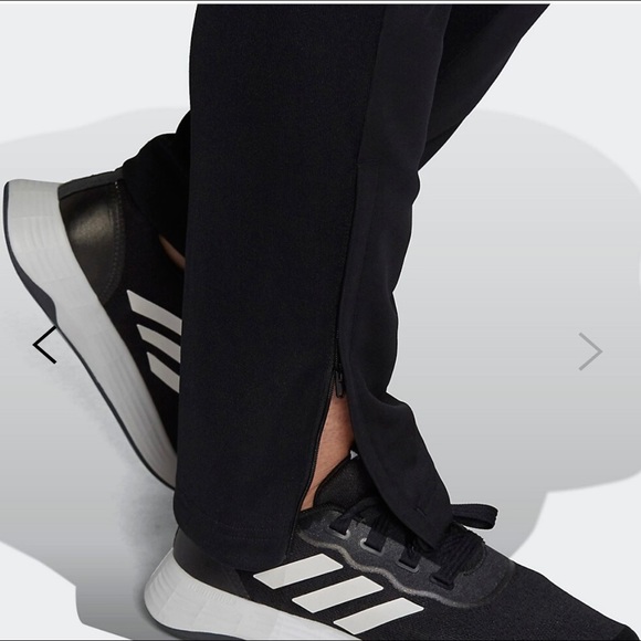 NWT Adidas Aeroready Primegreen Sereno Pants SZ 2X in Black with White stripes - Picture 6 of 7